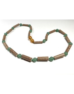 Hazelwood necklace with Aventurine 