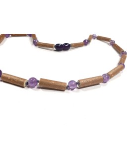 Hazelwood necklace with amethyst stones
