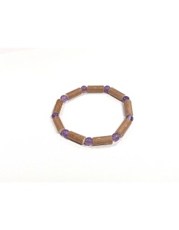 Hazelwood bracelet with Amethyst stones