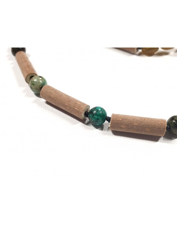 Hazelwood necklace with african turquoise 