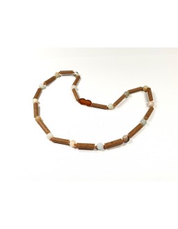 Hazelwood necklace with Amazonite