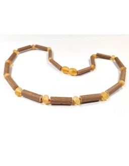 Hazelwood and Honey raw amber necklace 