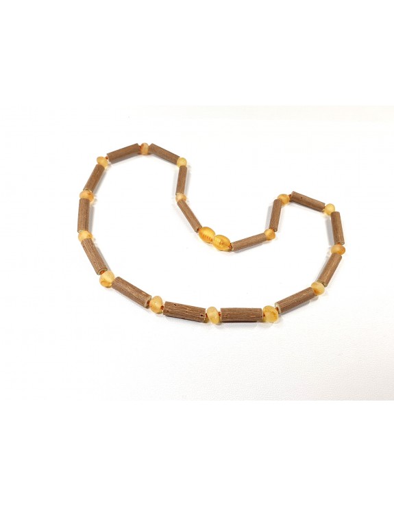 Hazelwood and Honey raw amber necklace 